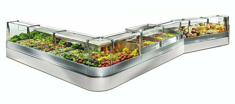 Koeltoog / vitrine traiteur op maat van uw zaak