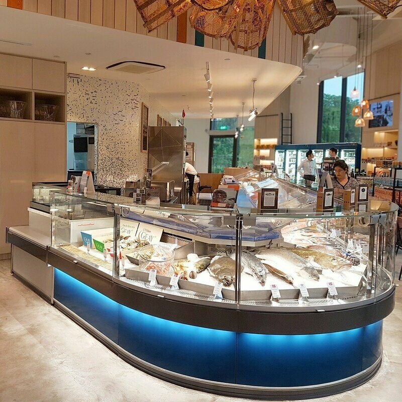 koeltoog /vitrine op maat van uw viswinkel