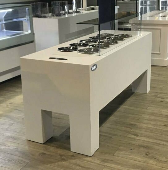 Roomijs - & gelatovitrine 10 bakken