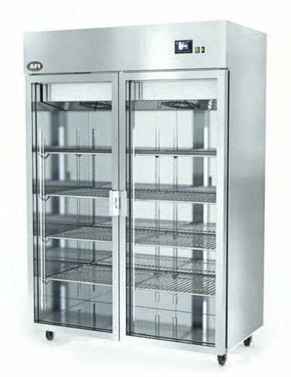 Rijpingskast 2 deuren inox 1400 liter