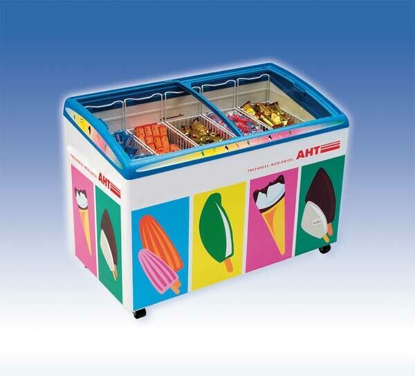 Ice cream vriezer met plexi glas 102 liter AHT/DAIKIN