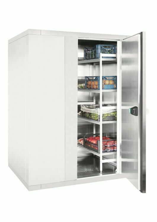 KOELCEL 4,06m³ - PANELEN 80mm - MET VLOER - 1800 x 1500 x H2010