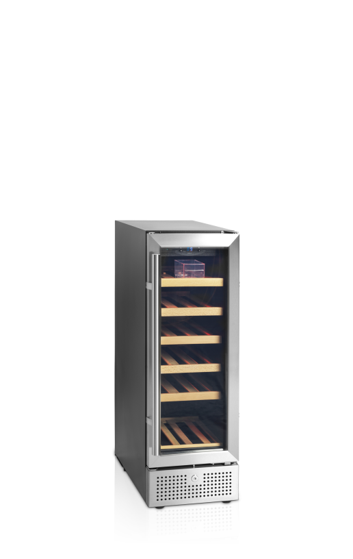 Wijnkoeler met roestvrijstalen deur 295 x 570 x 860