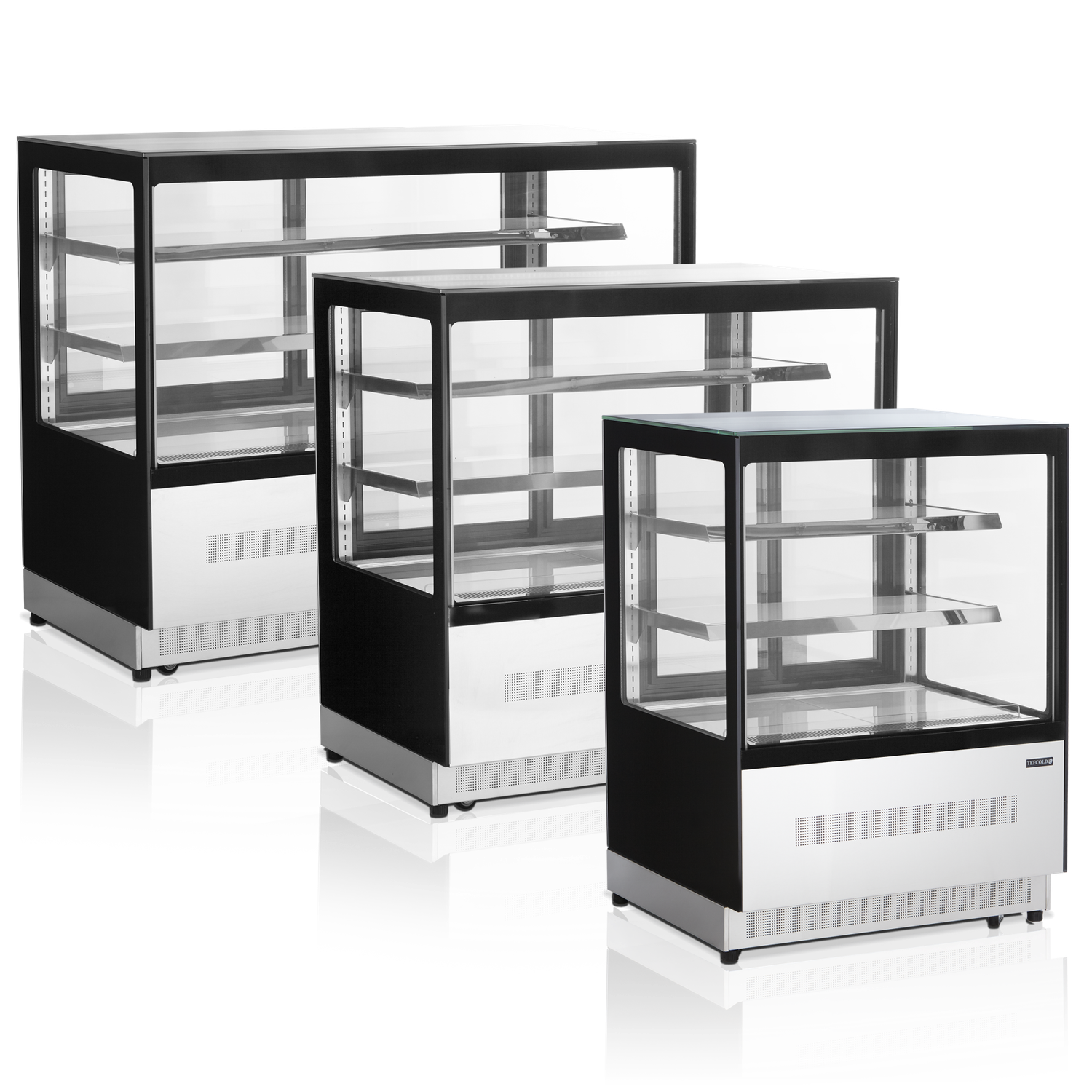 Koelvitrine met vakke ruit 1505 x 745 x 1209