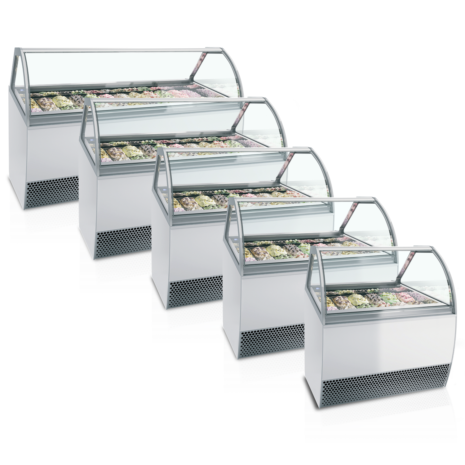 Millennium LX schepijsvitrine 2156 x 1080 x 1356