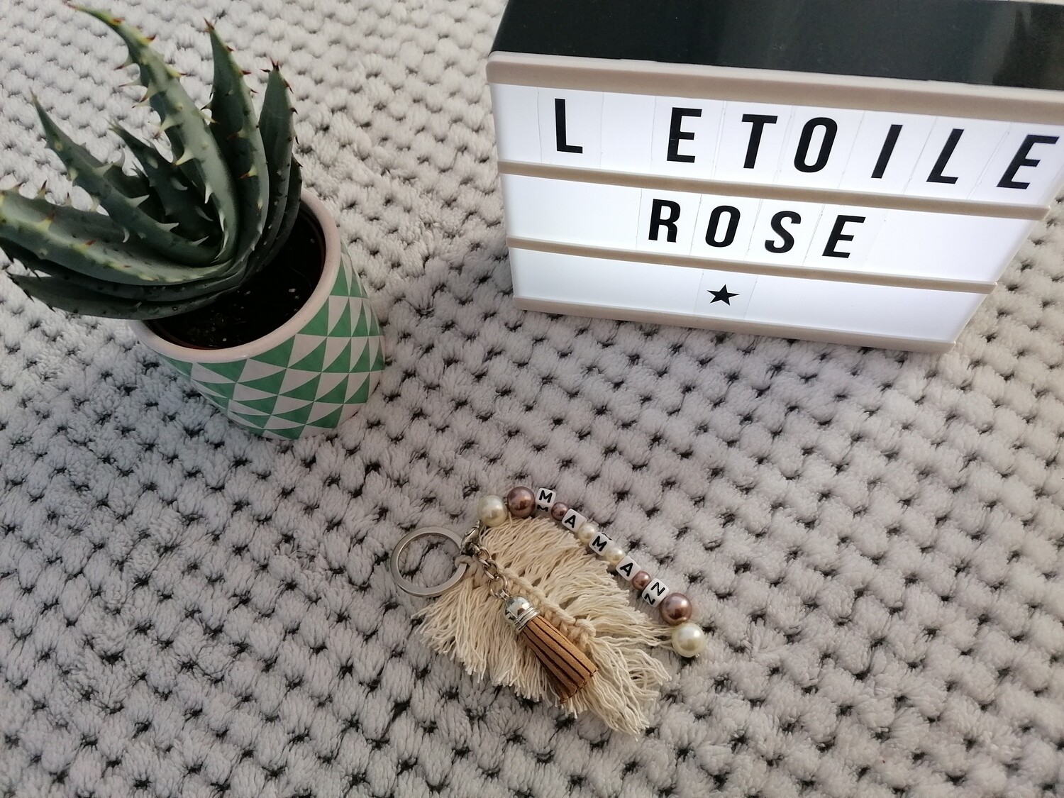 Porte clé Coton + 2 accessoires