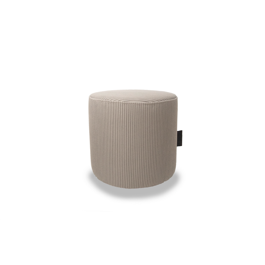 Outdoor hocker Rib Taupe