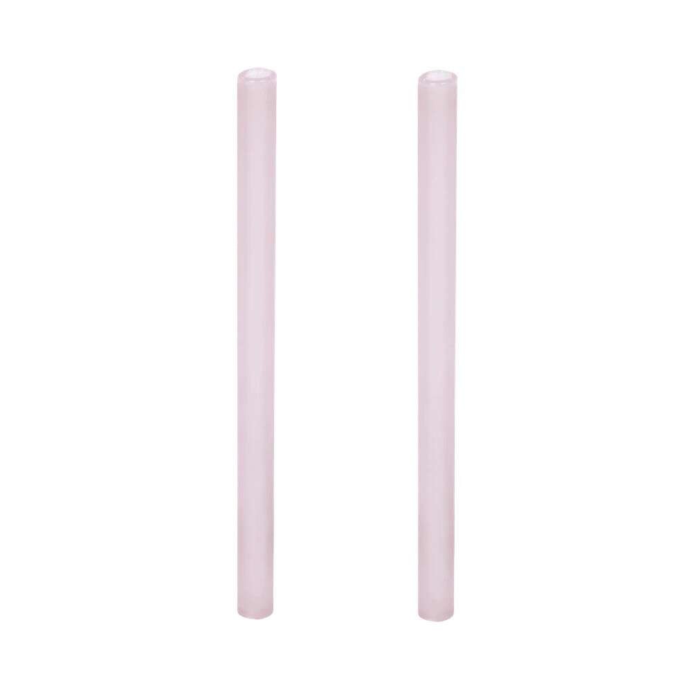 Frosted Glass Straws (set/2)