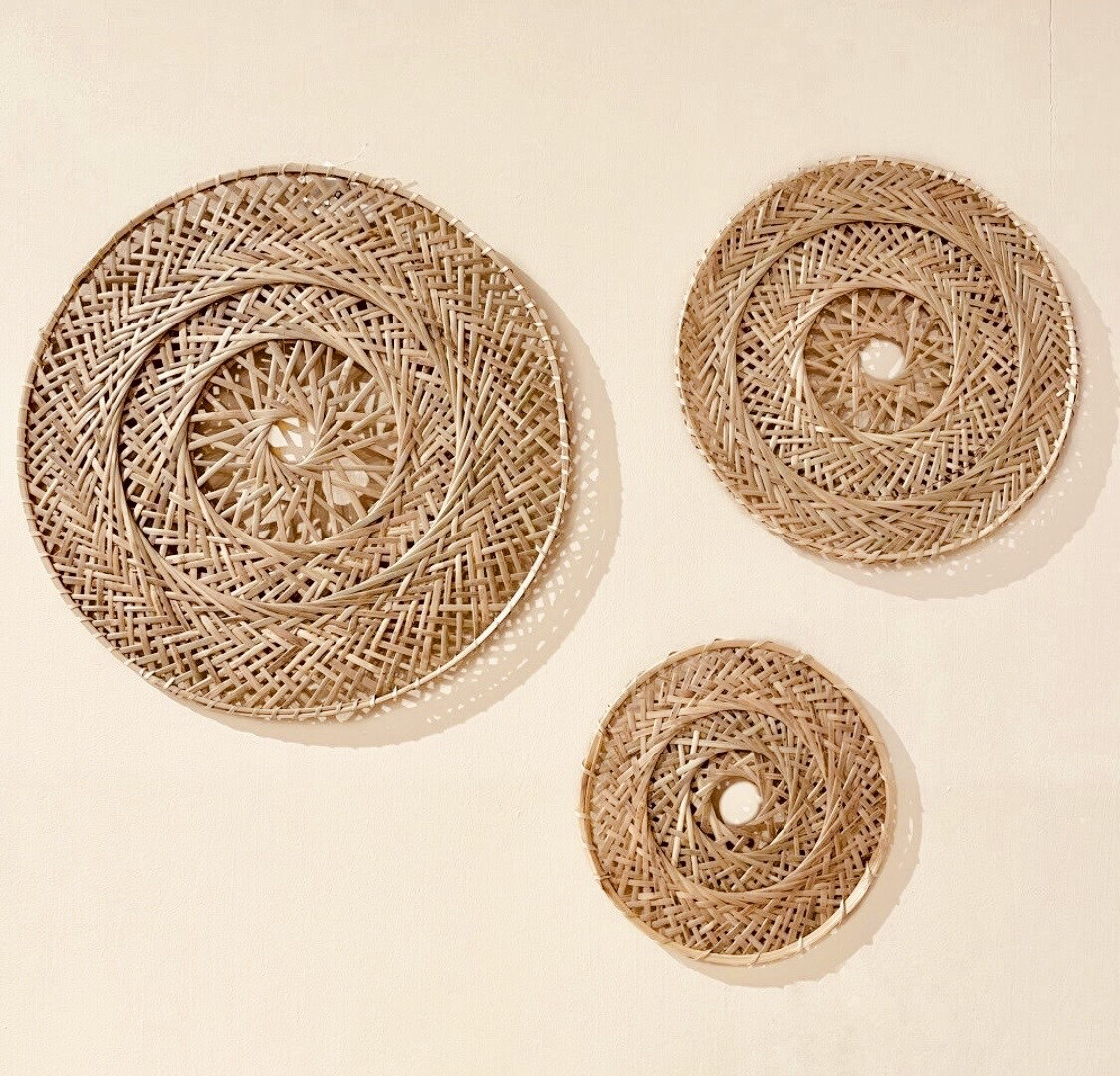 Wanddeco Bamboo (set van 3)