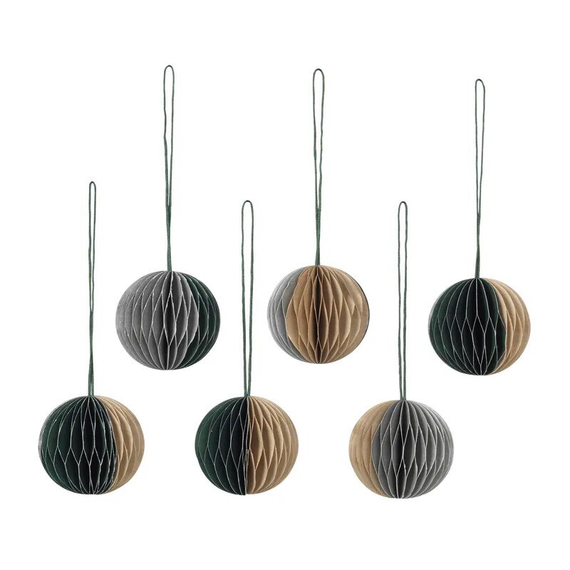 Christmas Deco multicolor (set van 6)