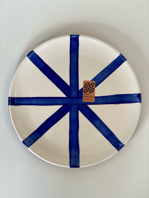 Segment plate Blue 23cm