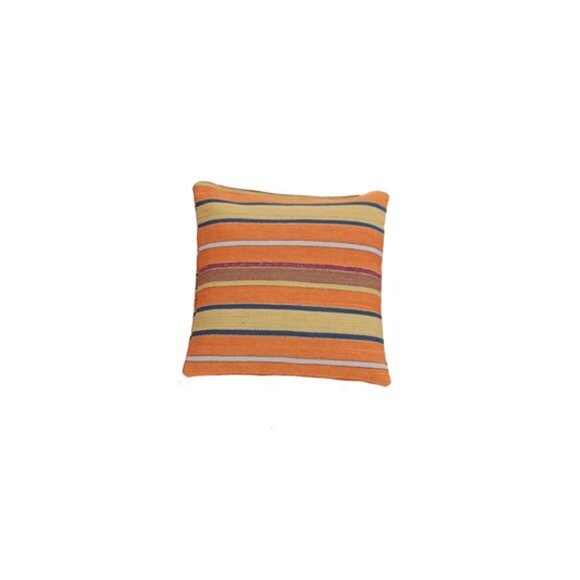 kelim kussenhoes gestreept, Kleuren: Oranje