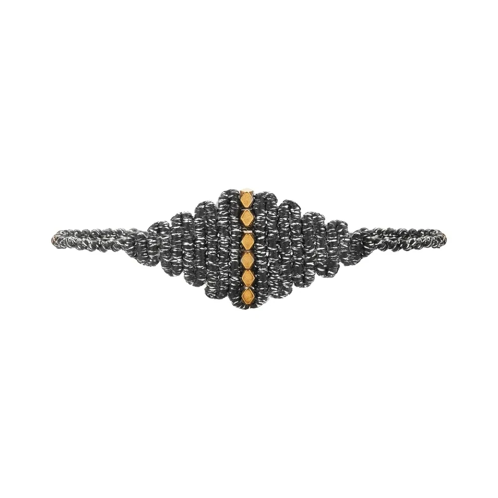 Chloe Glitter Bracelet, kleur: Blacksilver