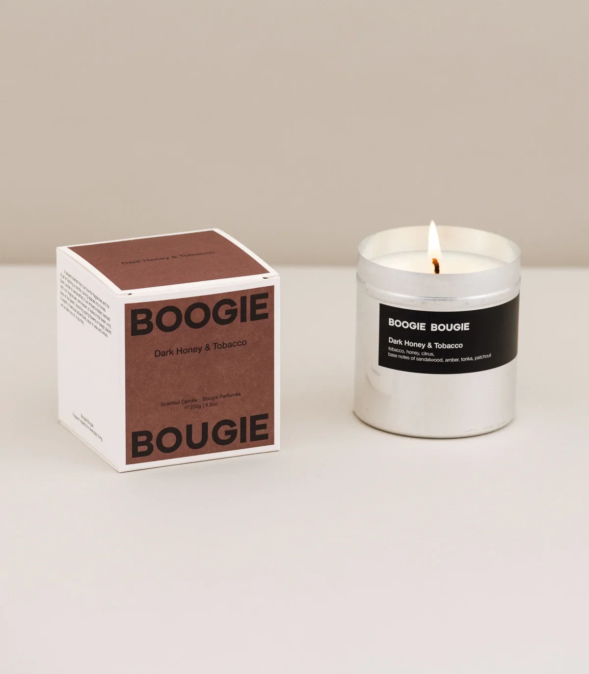Boogie Bougie Geurkaars Dark Honey &amp; Tobacco