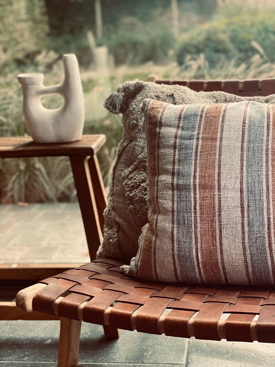 Lounge Stoel In Teakhout Mokka