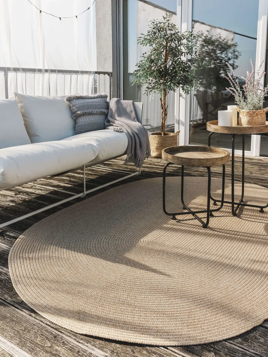 Outdoor tapijt ovaal