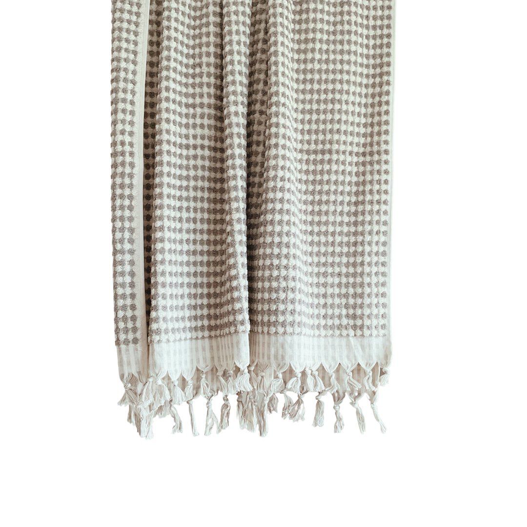 Pompom Badhanddoek Taupe