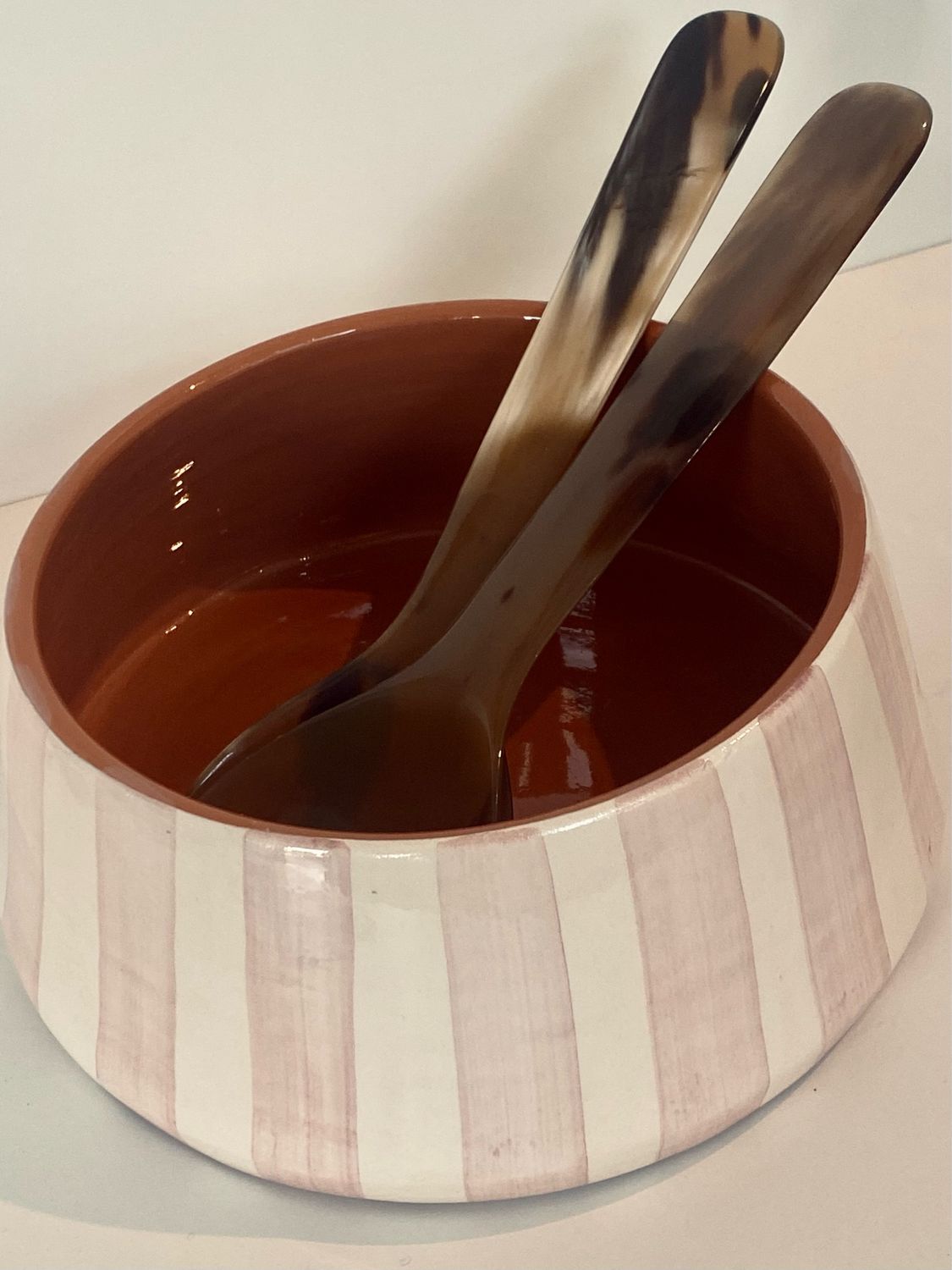 Bowl bold stripe Pink - Ø20cm