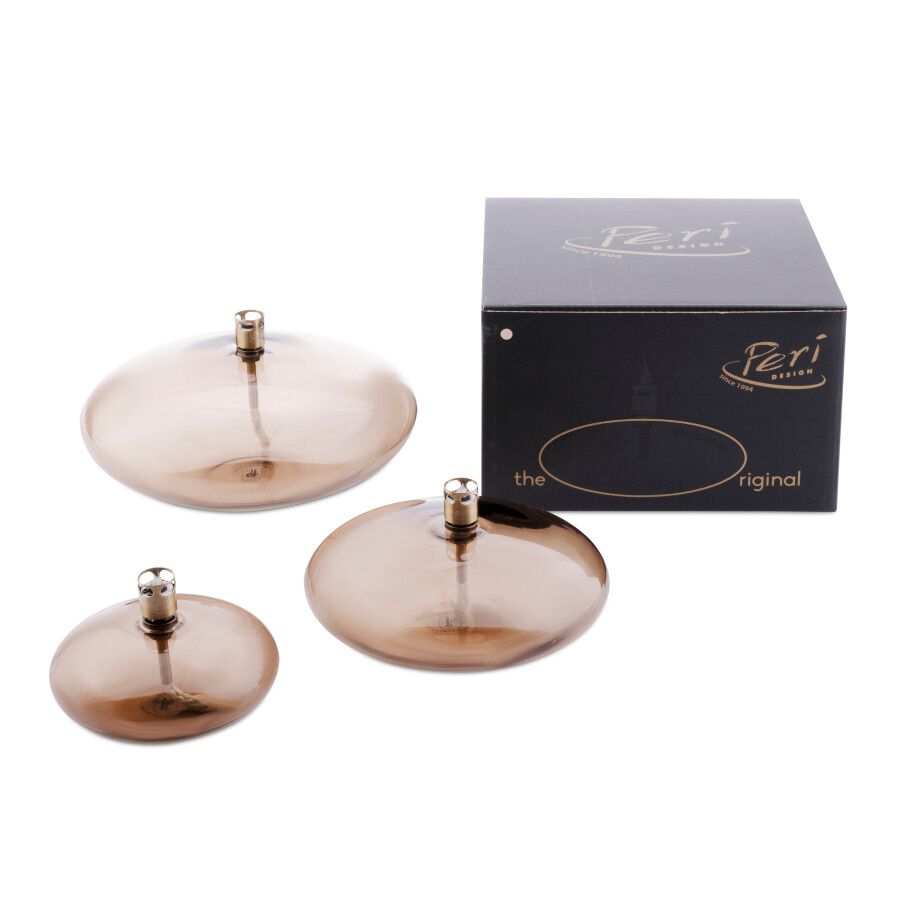 Olielamp disc Champagne