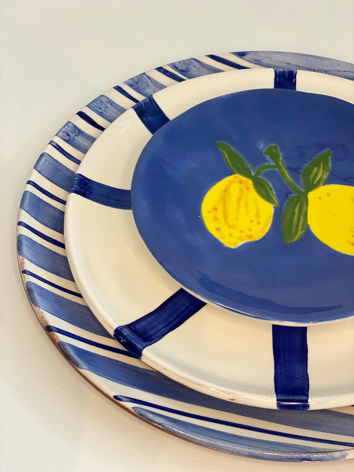 Large Plate Cabana Blue - Ø28cm