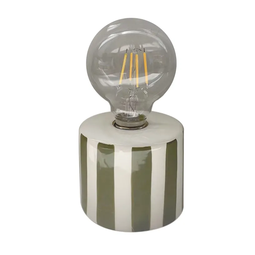 Decoratief lampje gestreept