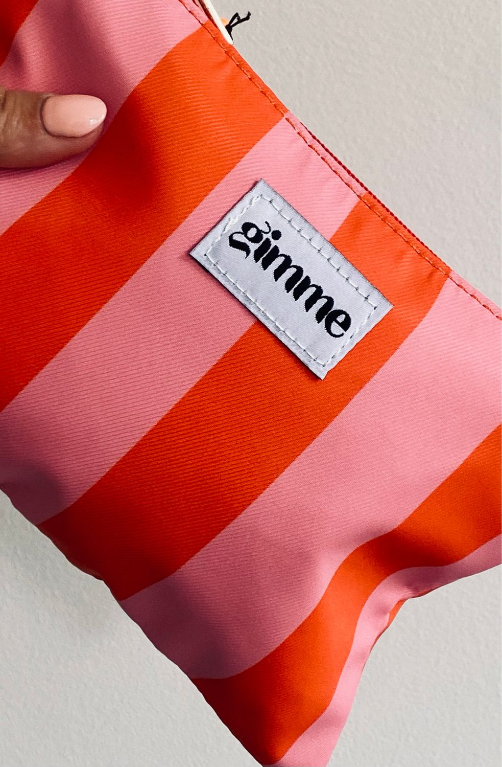 toilettasje oranje/roze