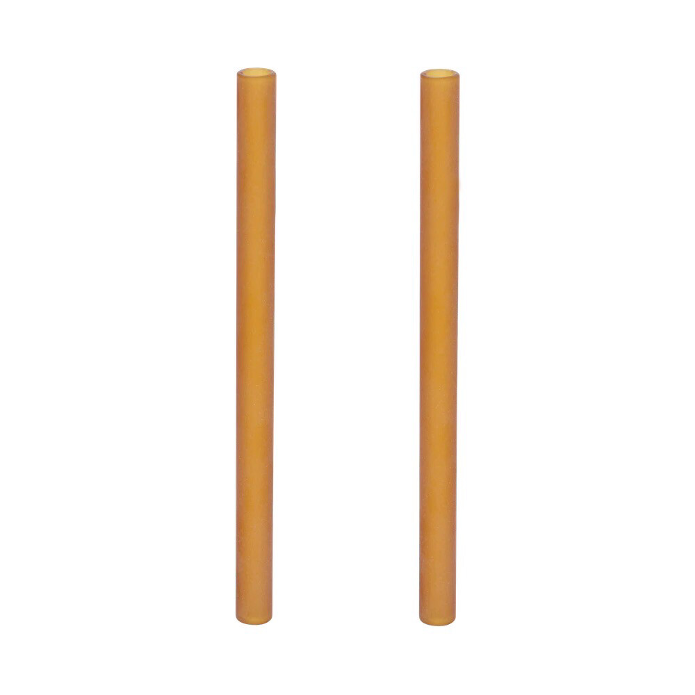 Frosted Glass Straws (set/2)