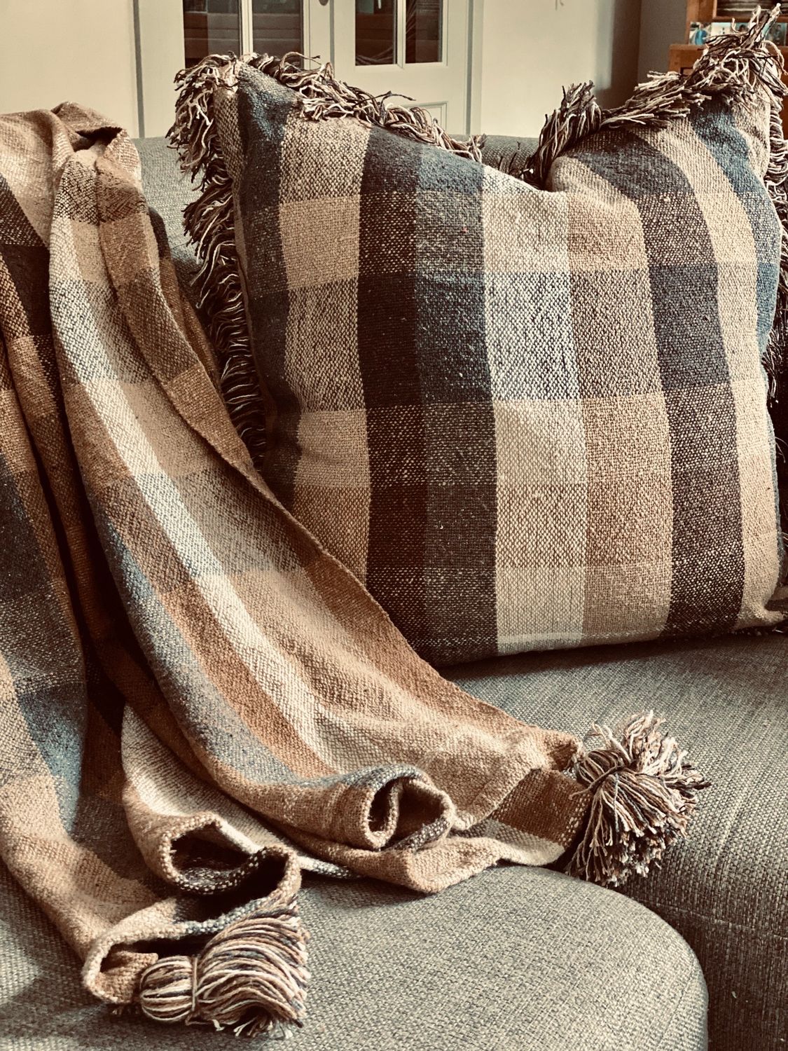 Geruite plaid