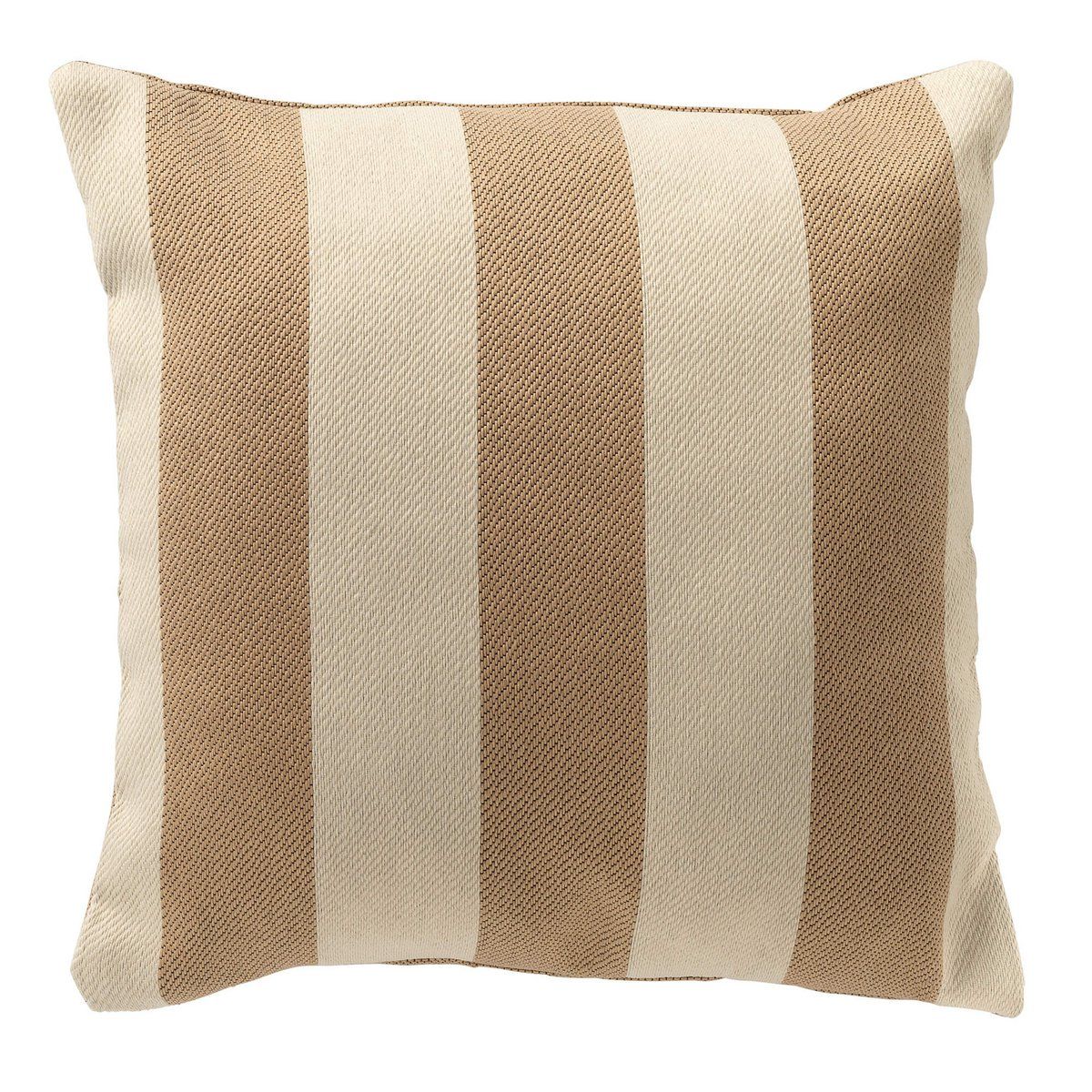 Outdoor kussen beige gestreept