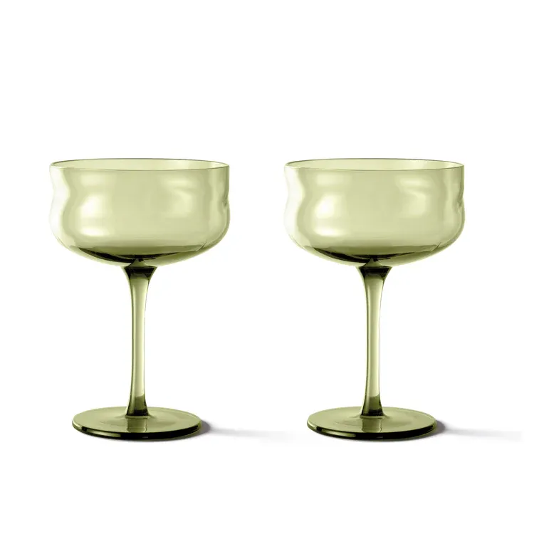 Paveau Swirl coupe glas set/2