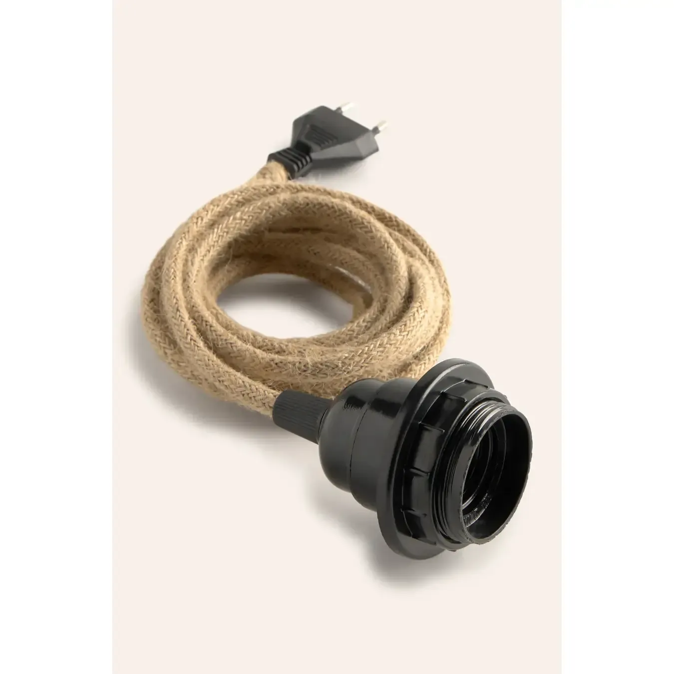 electriciteitskabel met jute voor lamp