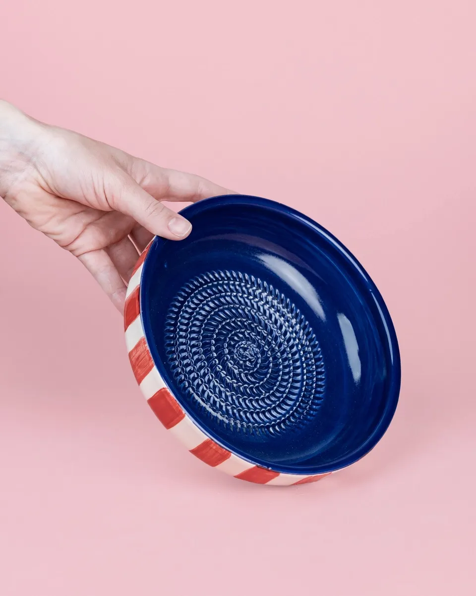 raspbordje groot blauw/rood