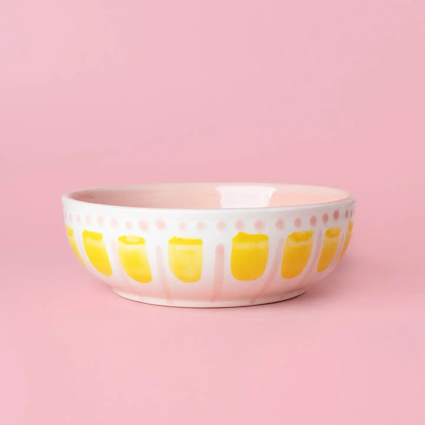 raspbordje medium geel/roze
