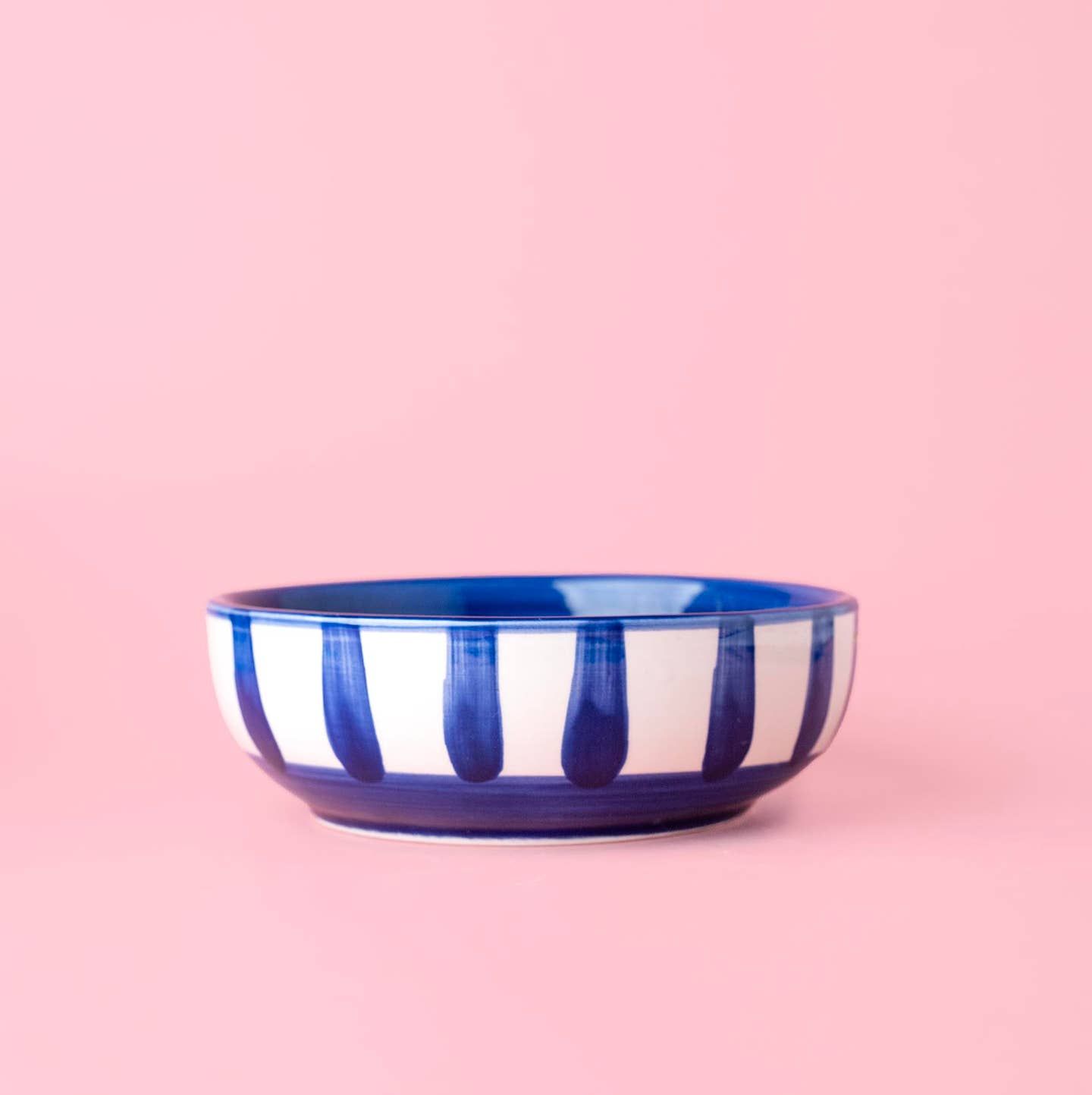 raspbordje medium blauw/wit