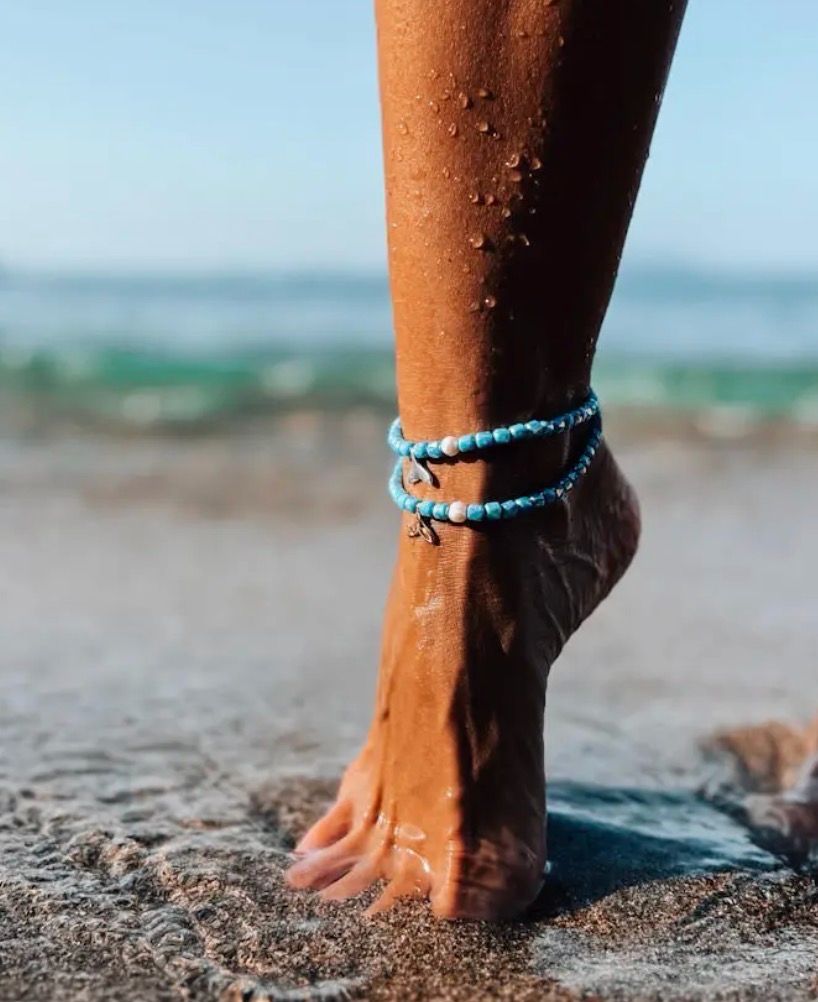 Enkelbandje turquoise