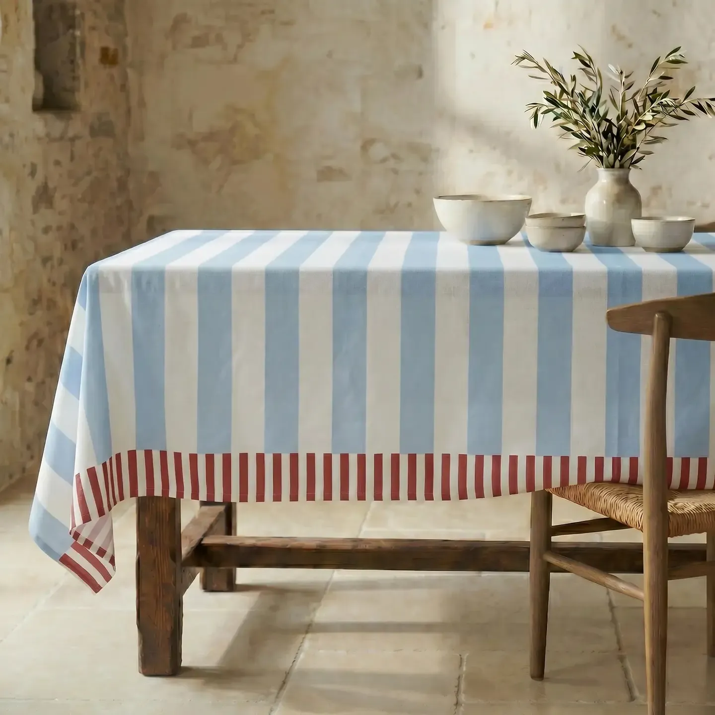 Tafelkleed streep vlekbestendig 300x155