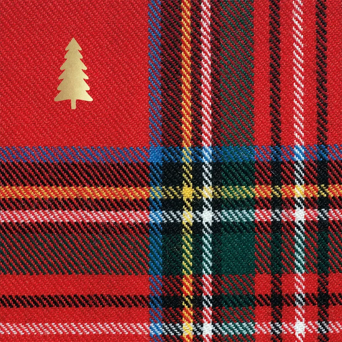 papieren servet Tartan