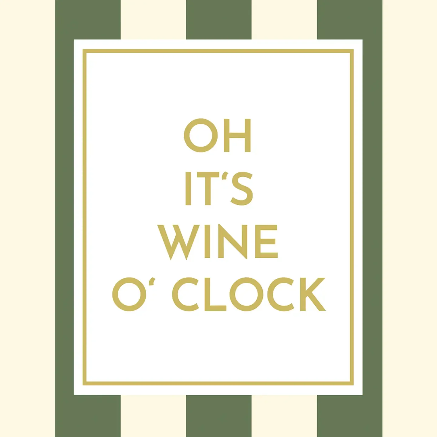 papieren servet Oh it's wine o'clock