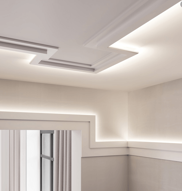 Cornisa de Techo de Poliuretano STEPS