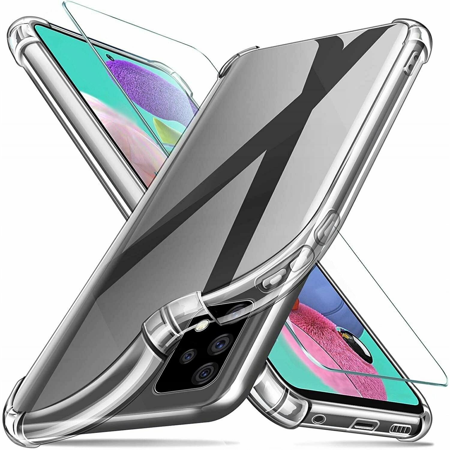Anti Schock Handyhülle für Samsung A72 5G Handy Back Cover Schutz Case