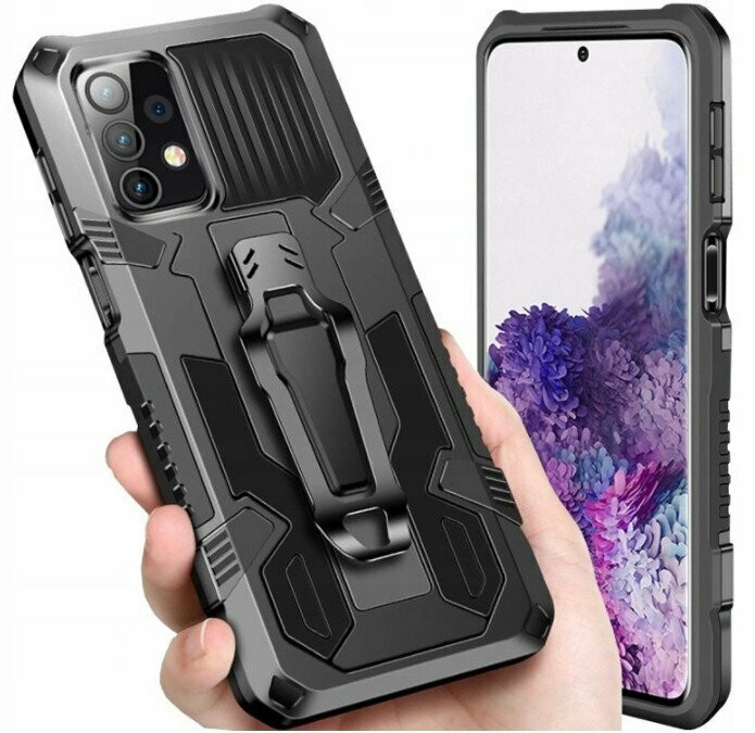 Panzerhülle für Samsung A72 5G Schutz Cover mit Aufstellfunktion