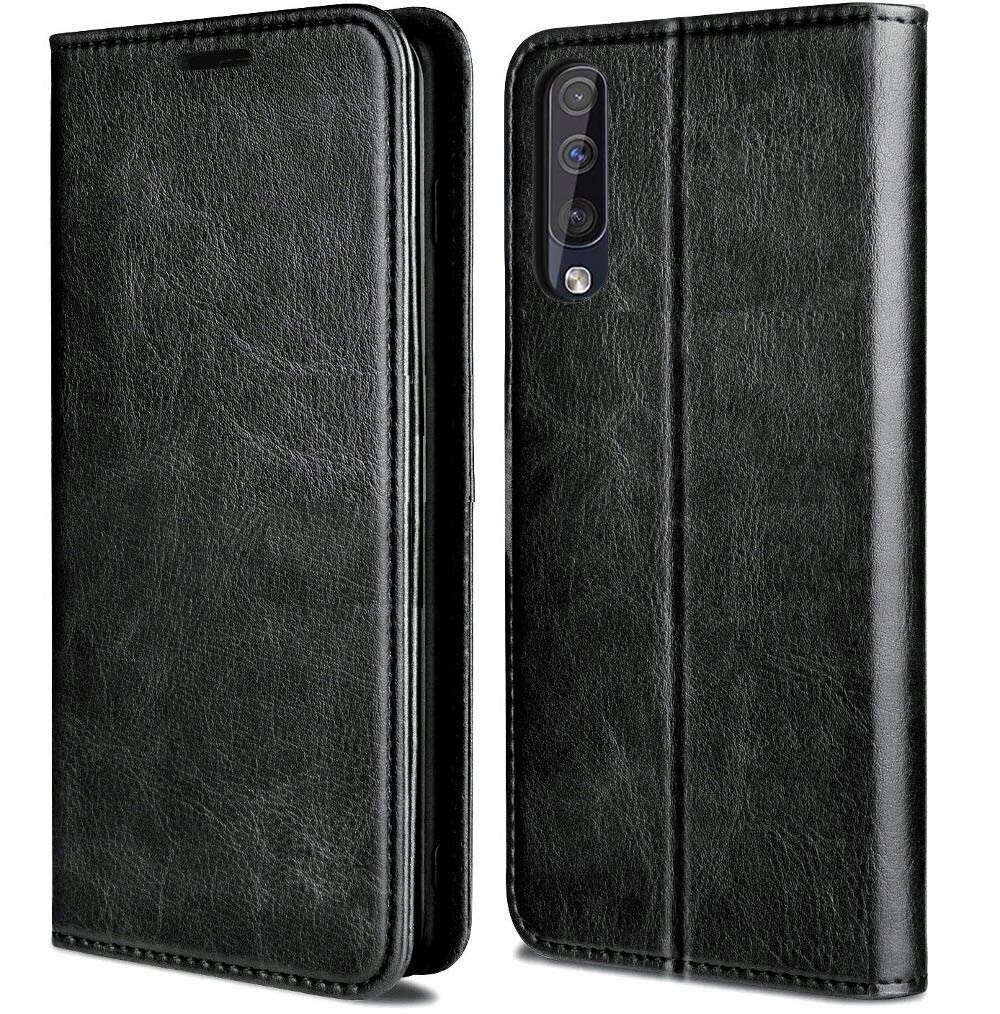 Leder Handy Tasche für Samsung A50 Schutzhülle Etui
