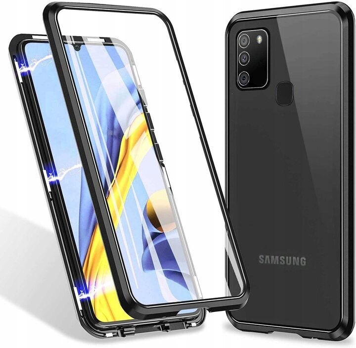 Samsung A41 Dual Glass Magnetic Case Handy Hülle 360