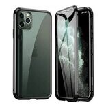 iPhone 11 Pro Max Dual Glass Magnetic Case Handy Hülle 360 Bumper Schutz