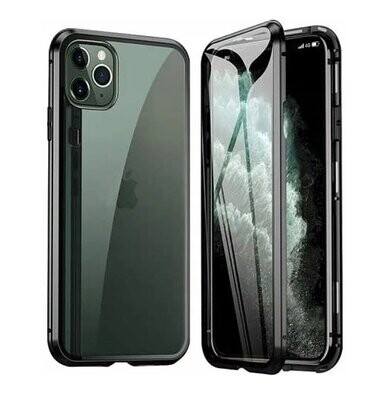 iPhone 11 Pro (5,8“) Dual Glass Magnetic Case Handy Hülle 360 Bumper Schutz