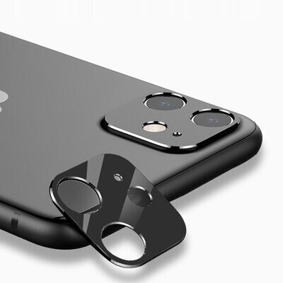 iPhone 12 (6,1“) Kamera Schutz Glas + Aluminium Rahmen Handykamera Linsen Schutzfolie