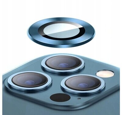 iPhone 12 (6,1“) Linsen Schutz Glas + Aluminium Rahmen Handykamera Schutzfolie