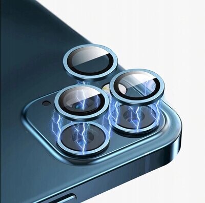 iPhone 13 Pro Max (6,7") Linsen Schutz Glas + Aluminium Rahmen Handykamera Schutzfolie
