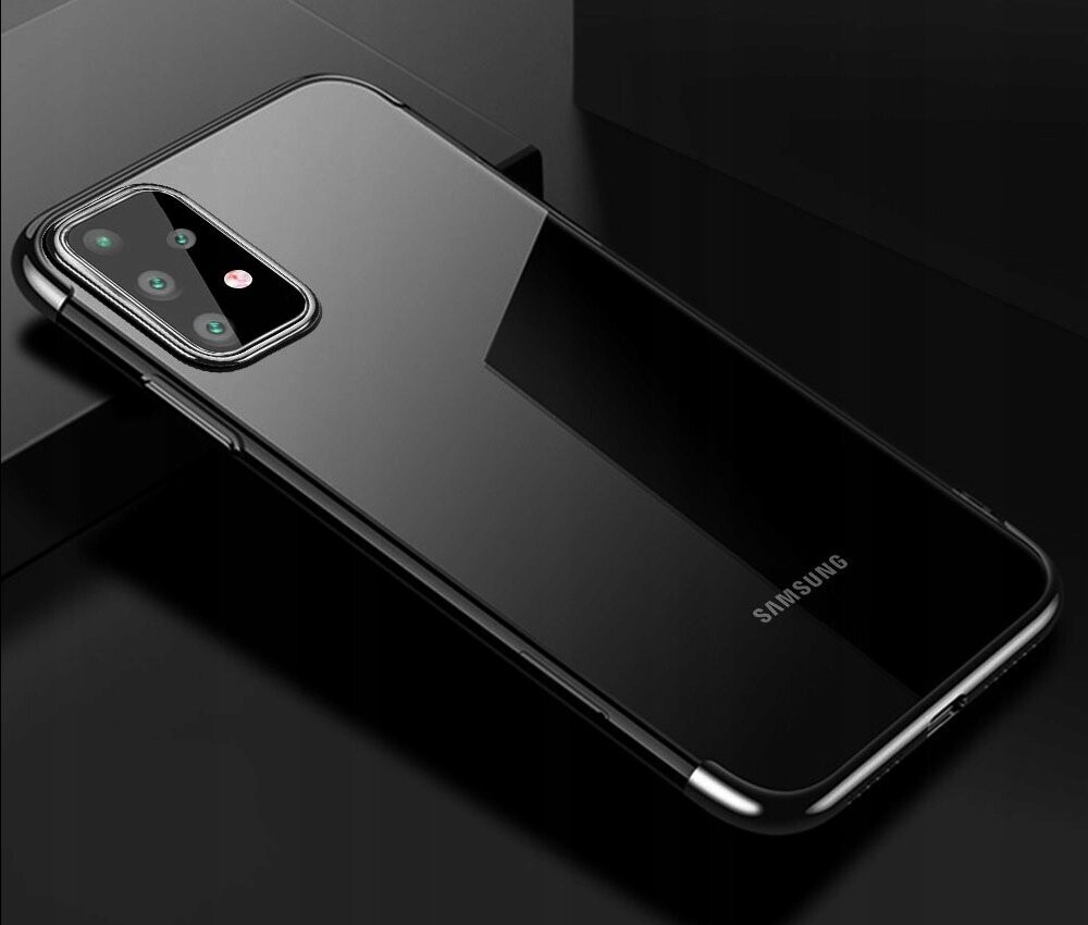 Silikon Hülle für Samsung A52s / A52s 5G Glanz Rand Handy Cover Clear