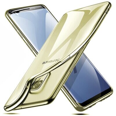 Silikon Hülle für Samsung S9 Handy Cover Schutz Case Clear